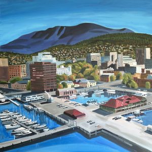 Hobart 900x900mm acrylic on canvas. Contact me to purchase.