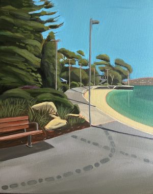 A still afternoon 400x500mm acrylic on canvas (thinner style stretcher bars). Contact me to purchase.