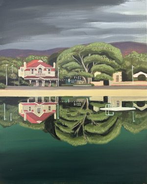 A balmy evening 400x500mm acrylic on canvas. Contact me to purchase.