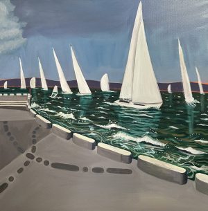 Summer seabreeze 500x500mm acrylic on canvas. Contact me to purchase.