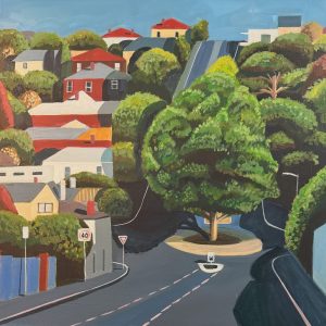 Hill Street No 4 460x460mm acrylic on canvas