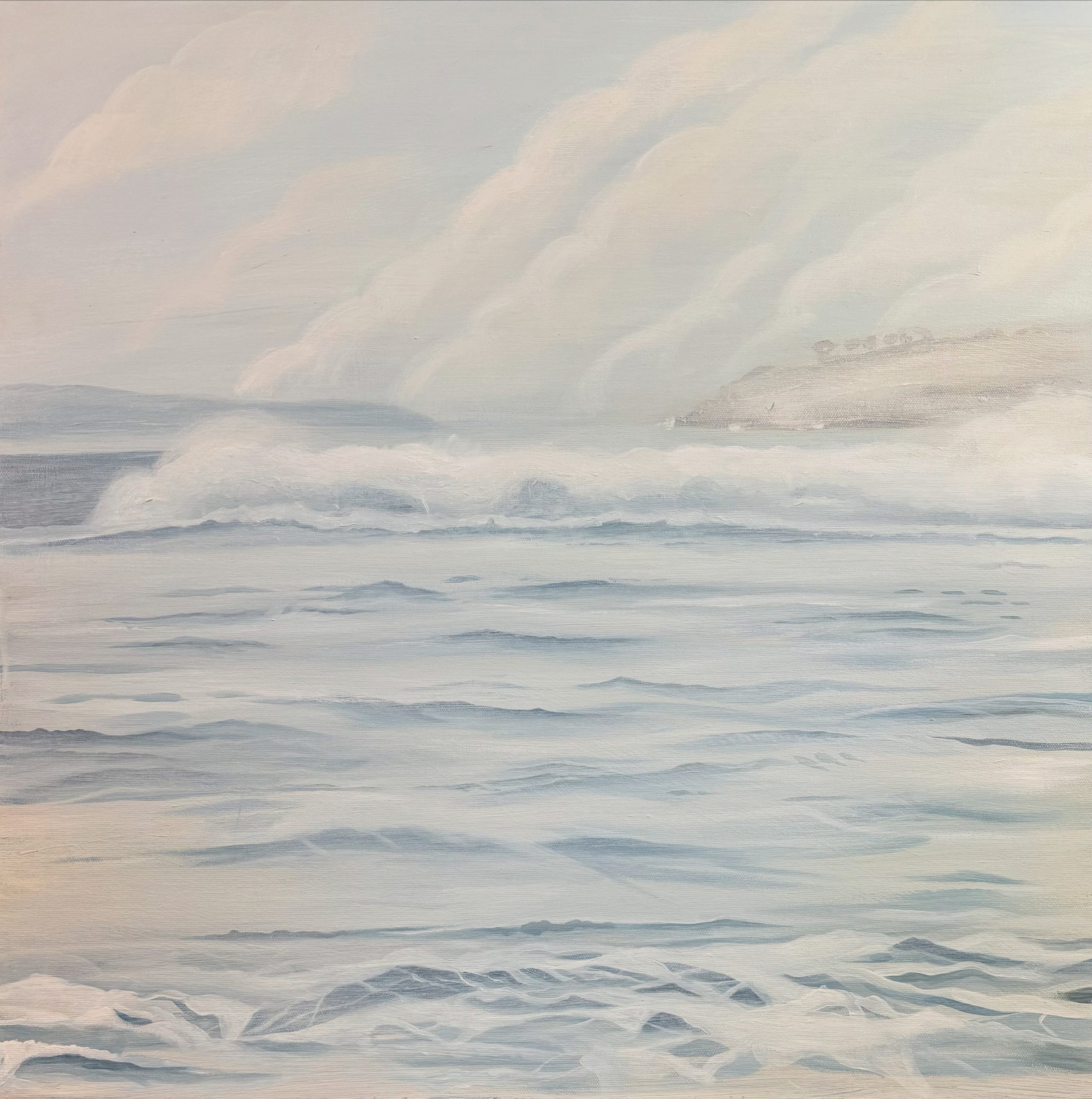 Sea fog 610x610mm acrylic on canvas