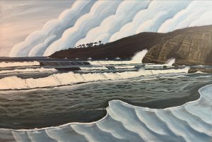 Clifton reflections 900x600mm acrylic on canvas