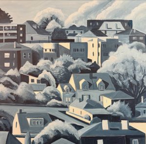 Waiting for the sun 400x500mm acrylic on canvas