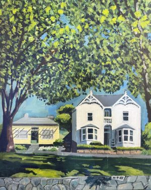Fitzroy Place 400x500mm acrylic on canvas