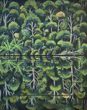 Silent reflection 400x500 acrylic on canvas