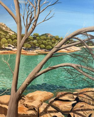 Almost summer 400x500mm acrylic on canvas - framed