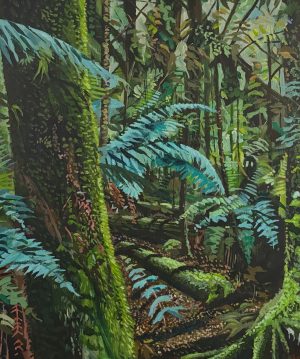 Filtered light 510x600mm acrylic on canvas