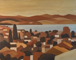 Soft light 760x600mm acrylic on canvas. Sandy Bay, Tasmania