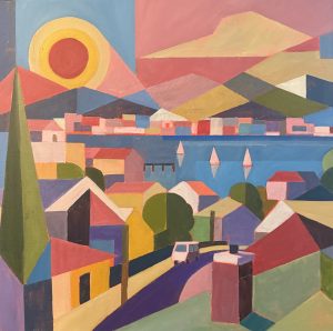 Brian’s Van 460x460mm acrylic on canvas. York street