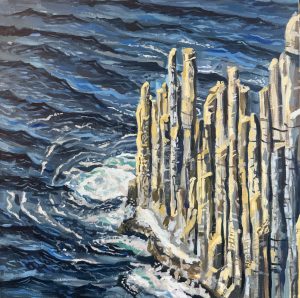 Cape Raoul 460x460mm acrylic on canvas