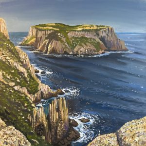 Tasman Island no 4 460x460mm acrylic on canvas