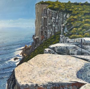 A long way down 460x460mm acrylic on canvas