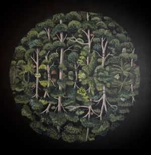 Reflection 460x460mm acrylic on canvas